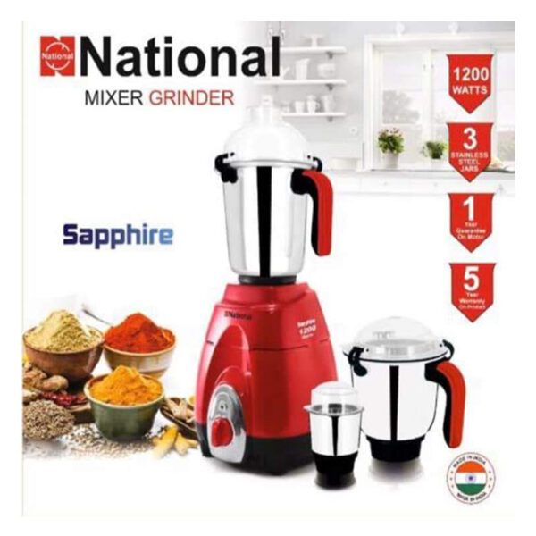 National Mixer Grinder Sapphire – 1200W